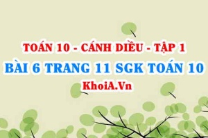 Bài 6 trang 11 SGK Toán 10 tập 1 Cánh Diều